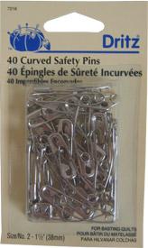 DRITZ CURVED SAFETY PINS