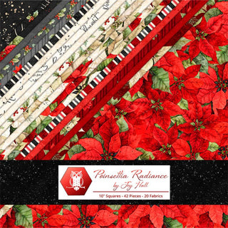 POINSETTIA RADIANCE LAYER CAKE 10" x 10"