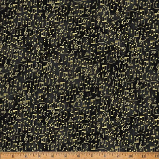 IN A PEAR TREE MUSIC NOTES BLACK Y7813-4G
