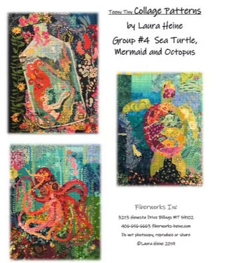 TEENY TINY COLLAGE GROUP 4 - LAURA HEINE, FIBERWORKS