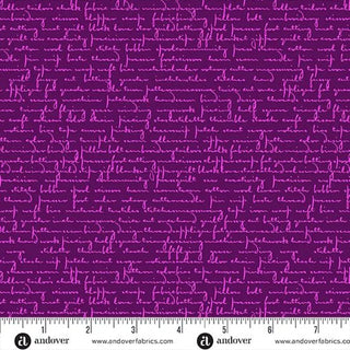 SCRAWL QUILTY WORDS PURPLE AGATE