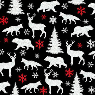 WHITE MOTIF/BLK F9531-99