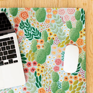 CACTUS BLOOMS DESK PAD SMALL