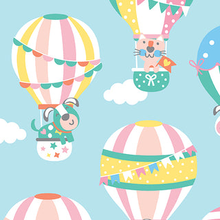 TWINKLE COMFORT FLANNEL UP UP AND AWAY SKY BLUE 12881F53B