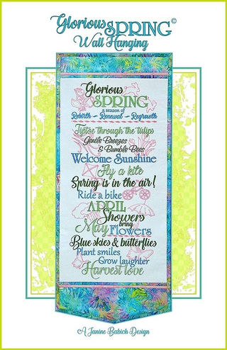 GLORIOUS SPRING WALL HANGING  CD - JANINE BABICH DESIGN