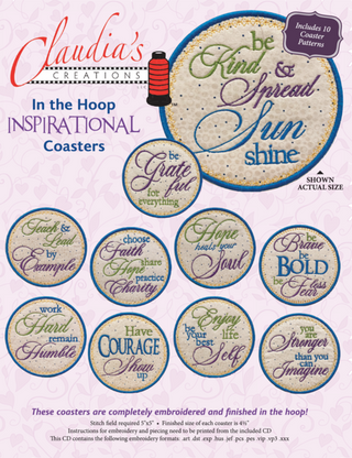 In The Hoop Inspirational Coasters
