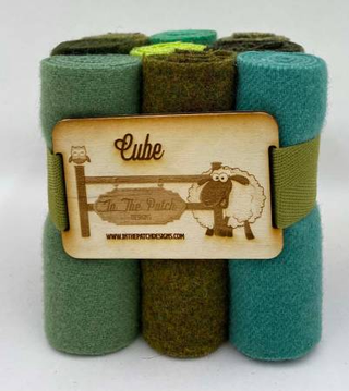 CURLER CUBE GREEN WOOLS 9 PIECES 4"x16"