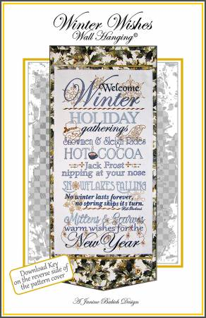 WINTER WISHES WALL HANGING  CD - JANINE BABICH DESIGN