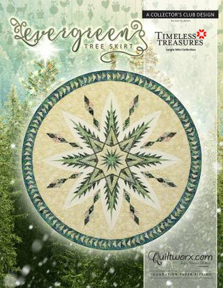 EVERGREEN TREE SKIRT KIT, QUILTWORX