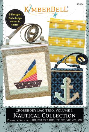 CROSSBODY BAG TRIO (CD)- NAUTICAL COLLECTION - KIMBERBELL