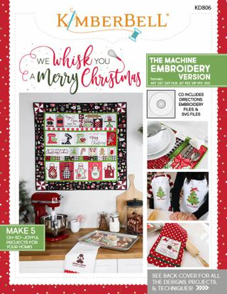 WE WHISK YOU A MERY CHRISTMAS - EMBROIDERY CD - KIMBERBELL DESIGNS
