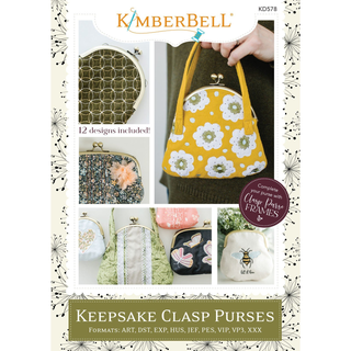 Keepsake Clasp Purses (Embroidery CD) by Kimberbell