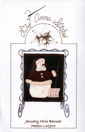 JANUARY BITTY BANNER - LILY ANNA STITCHES
