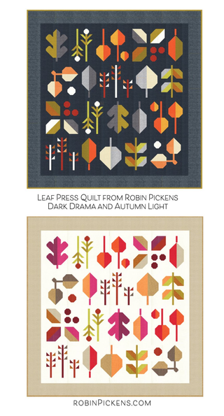 LEAF PRESS QUILT - ROBIN PICKENS QUILT PATTERNS