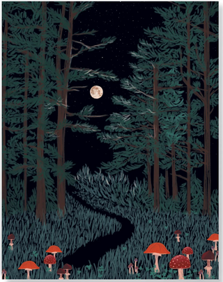 MOONRISE FOREST MEDIUM LAYFLAT NOTEBOOK LFM1346L