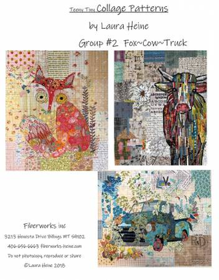 TEENY TINY COLLAGE GROUP 2 - LAURA HEINE, FIBERWORKS