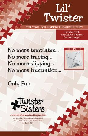 LIL' TWISTER PINWHEEL TEMPLATE