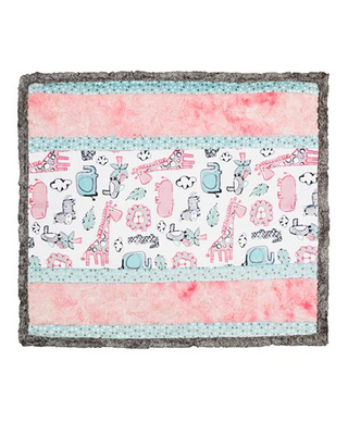 WEE ONES - LIONAROUND PINK - CUDDLE KIT, 27" X 27"