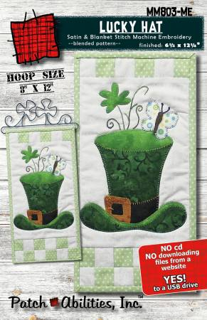 LUCKY HAT ME PATCH ABILITIES INC EMBROIDERY USB