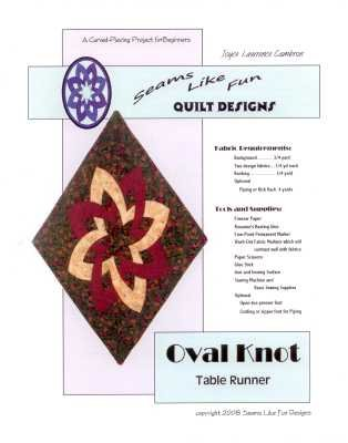 OVAL KNOT TABLE RUNNER (M) - SEAMS LIKE FUN DESIGNS