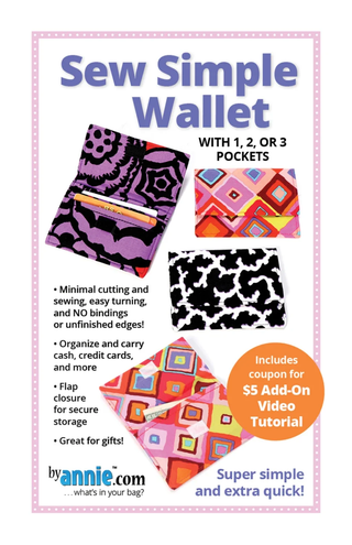 SEW SIMPLE WALLET WITH 1,2,3 POCKETS