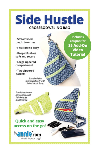 SIDE HUSTLE CROSSBODY/ SLING BAG PATTERN BYANNIE