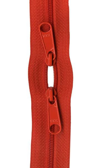 HANDBAG ZIPPER - 30" DOUBLE SLIDE - TANGERINE - BY ANNIE