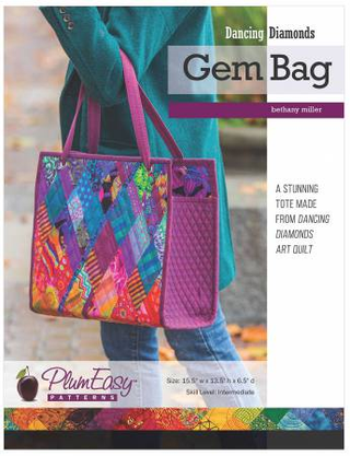 DANCING DIAMONDS GEM BAG - PLUM EASY