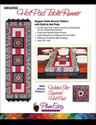 HOT PAD TABLE RUNNER - PLUM EASY