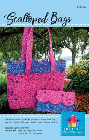 SCALLOPED BAGS - POORHOUSE QUILT DESIGNS