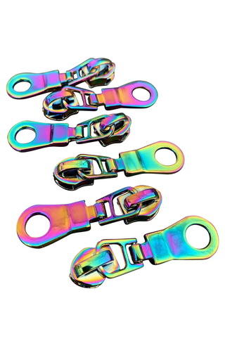 RAINBOW IRIDESCENT ZIPPER PULL - SASSAFRAS LANE