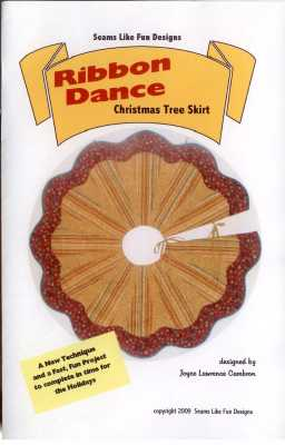 Ribbon Dance Christmas Tree Skirt   by Seams Like Fun Designs