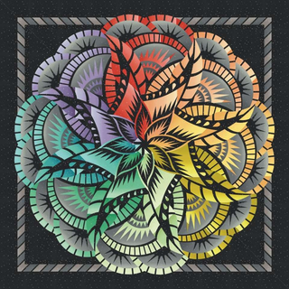 CORAL REEF COVER QUILT--WALL (INCLUDES BINDING)