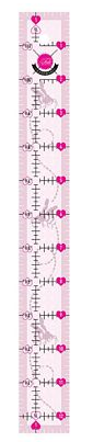 TULA PINK 1.5in X 12.5IN NON SLIP BEE RULER