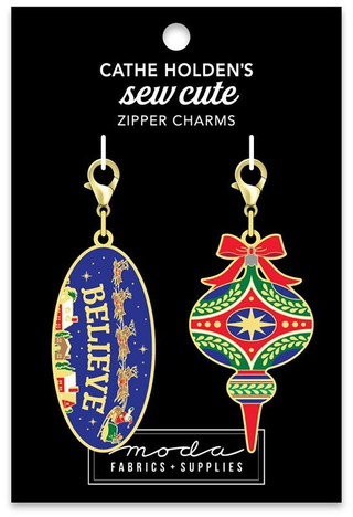 SEW CUTE ORNAMENTS ZIPPER PULL 2CT - MODA