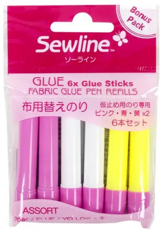 SEWLINE WATER SOLUBLE GLUE PEN - ASST