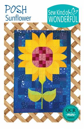 POSH SUNFLOWER KIT WITH PATTERN AND BINDING