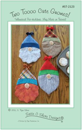 TWO TOOOO CUTE GNOMES - SUSIE C SHORE DESIGNS