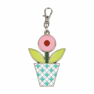 GINGHAM GARDEN ENAMEL HAPPY CHARM