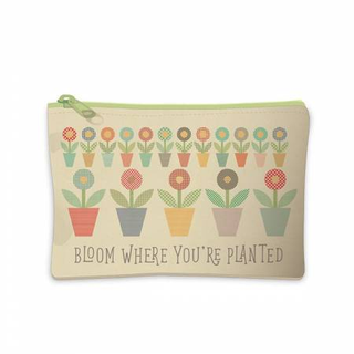 GINGHAM GARDEN LARGE CANVAS ZIPPER - LORI HOLT