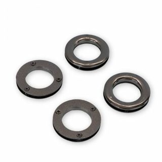 Screw Together Grommets 1" Gunmetal (4 Pieces)