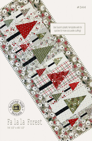 FA LA LA LA FOREST TABLE RUNNER PATTERN - SEWING WITH SUSAN