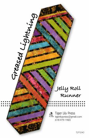 GREASED LIGHTNING JELLY ROLL RUNNER - TIGER LILY PRESS