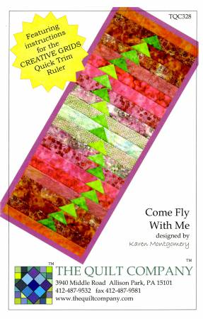 COME FLY WITH ME TABLE RUNNER PATTERN BY KAREN MONTGOMERY