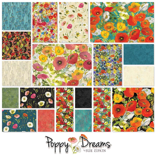 POPPY DREAMS 5" SQUARES   SQ0439