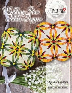 WEDDING STAR TABLE TOPPER - JUDY NIEMEYER - QUILTWORX.COM