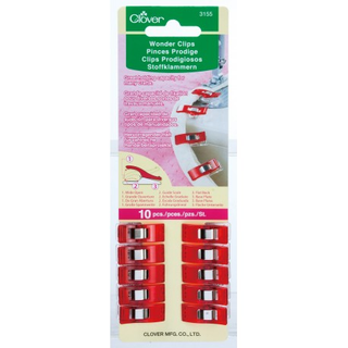 Wonder Clips ~ 10 Count Red