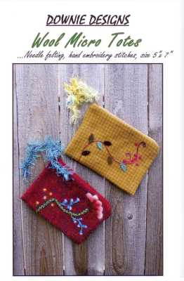 Wool Micro Totes   by Downie Designs