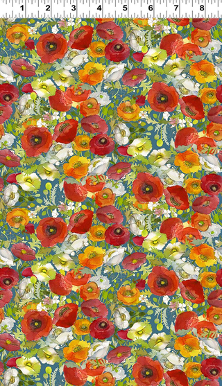 Y3990-99 POPPY DRMS POPPY TRLLIS DRK SKY