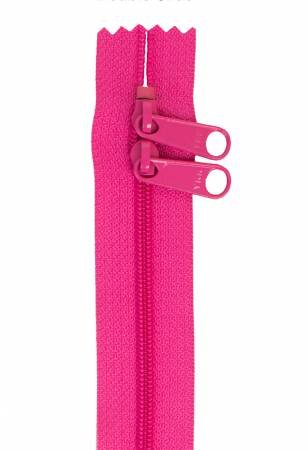 HANDBAG ZIPPER - 30" DOUBLE SLIDE - RASPBERRY - BY ANNIE